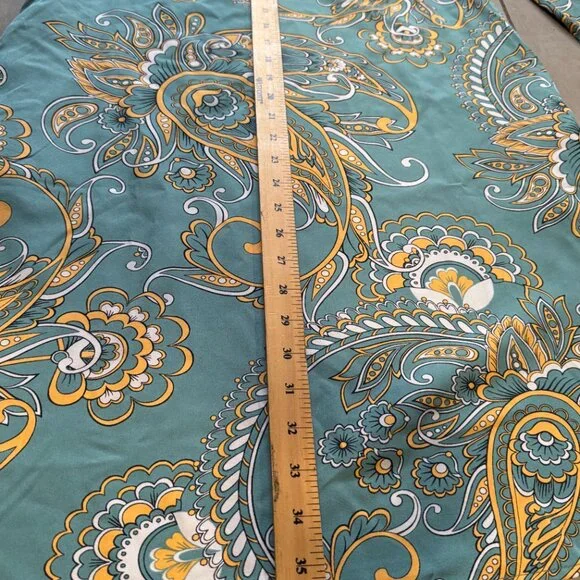 EMERY ROSE Paisley Print Notched Neck Tunic Dress Size M - Picture 5 of 6